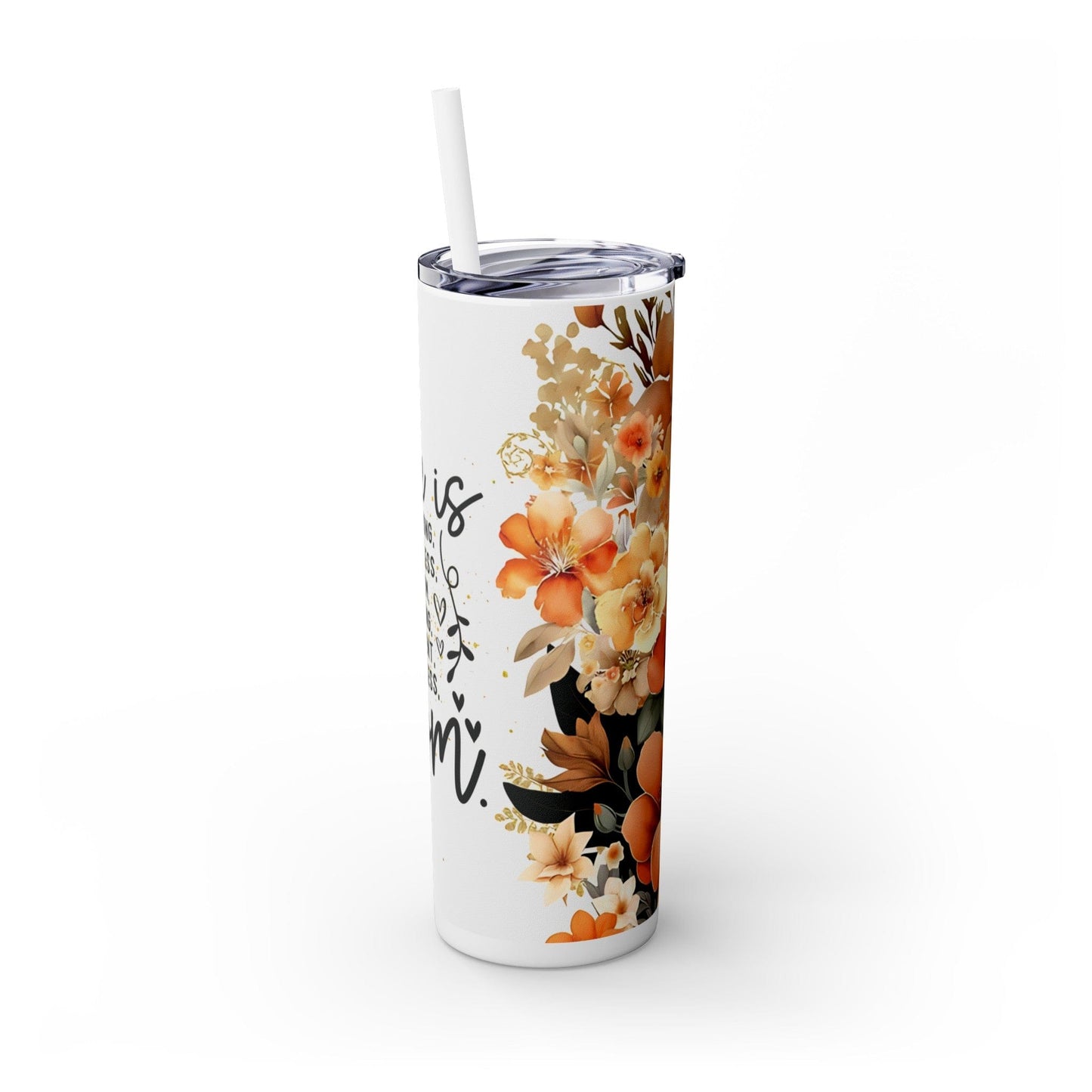 1 Skinny Tumbler with Straw, 20oz