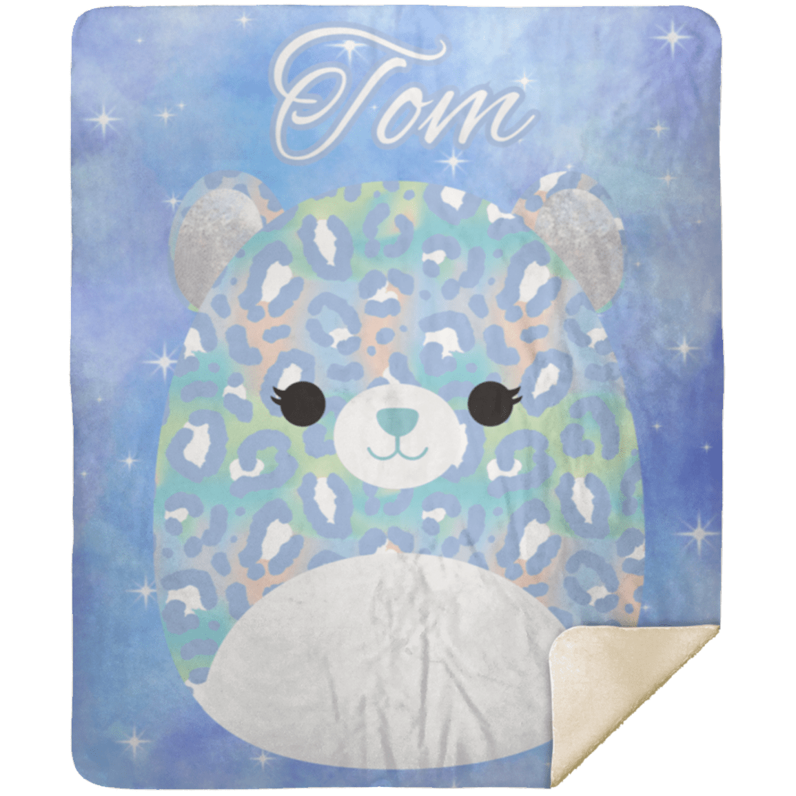 Personalized Squishmallow Bear Blanket