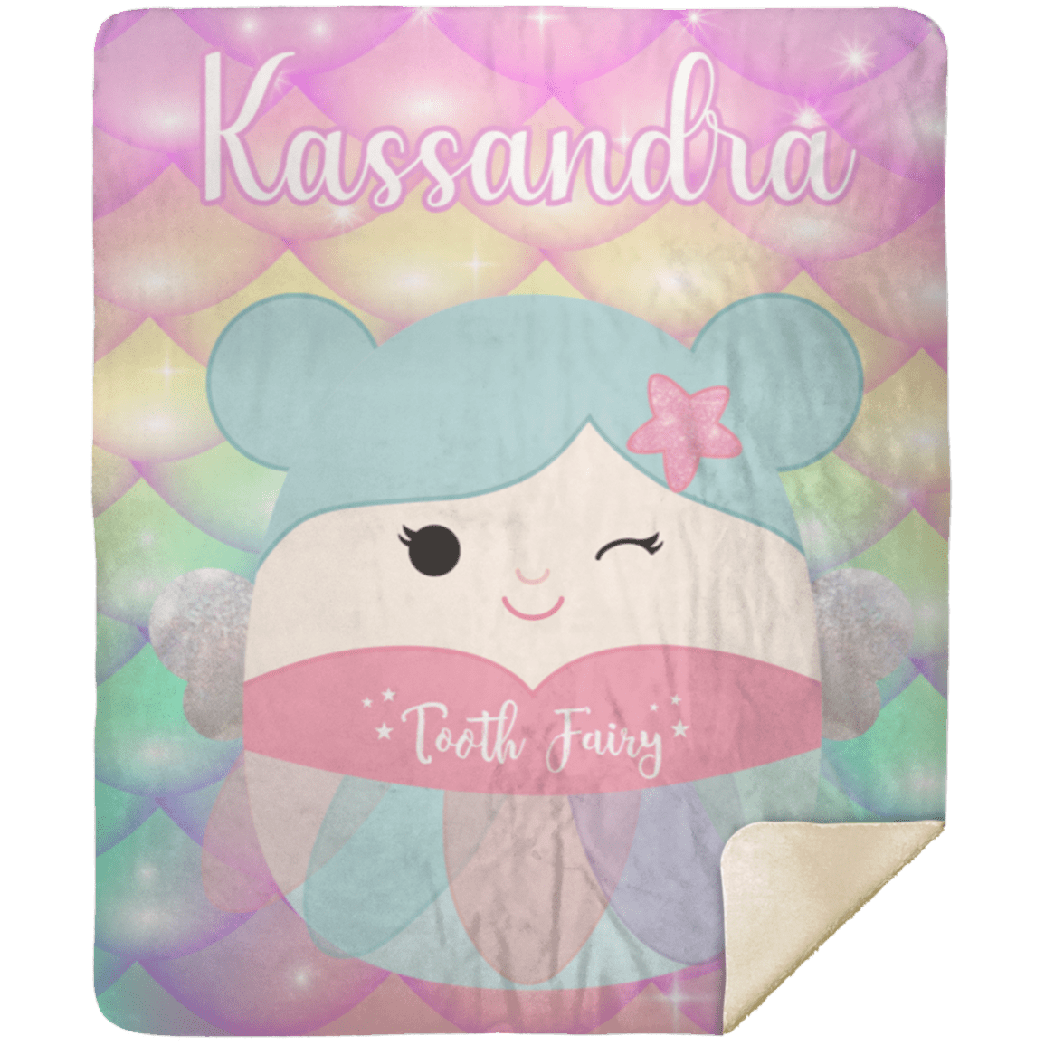 Personalized Squishmallow Tooth Fairy Blanket