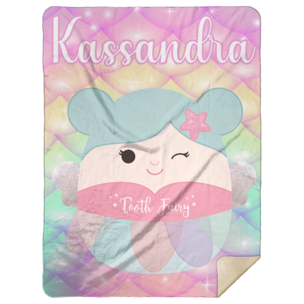 Personalized Squishmallow Tooth Fairy Blanket