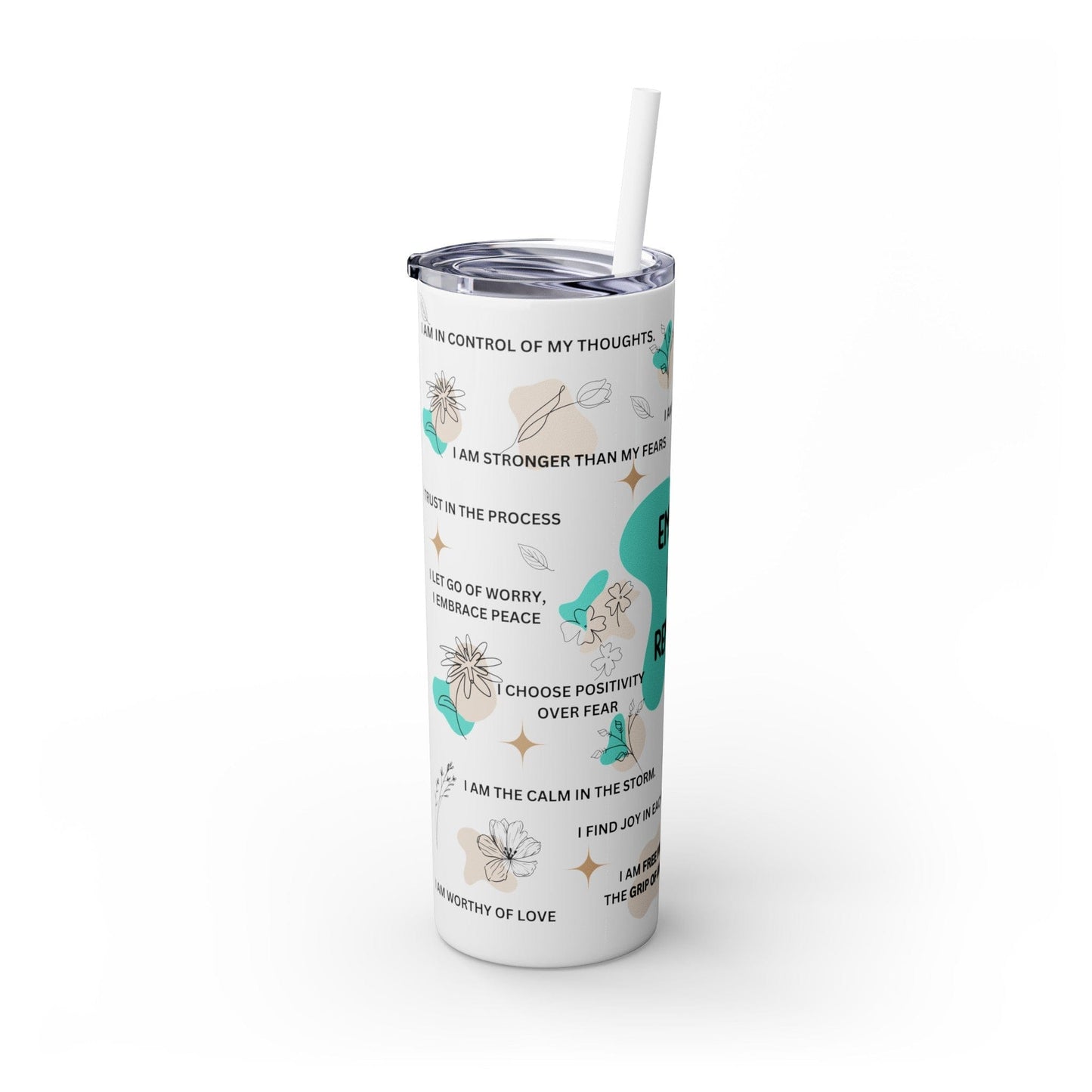 Copy of Copy of Skinny Tumbler with Straw, 20oz