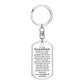 To Our Grandson Love, Grandma & Grandpa | Dog Tag Swivel Keychain