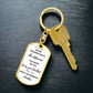 Retirement Gift - Dog Tag Swivel Keychain