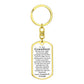 To Our Grandson Love, Grandma & Grandpa | Dog Tag Swivel Keychain