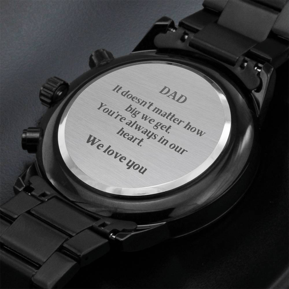 Dad - We Love You Engraved Watch