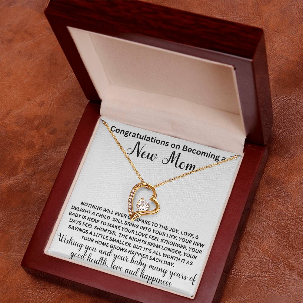 Congratulations New Mom, Forever Love Necklace