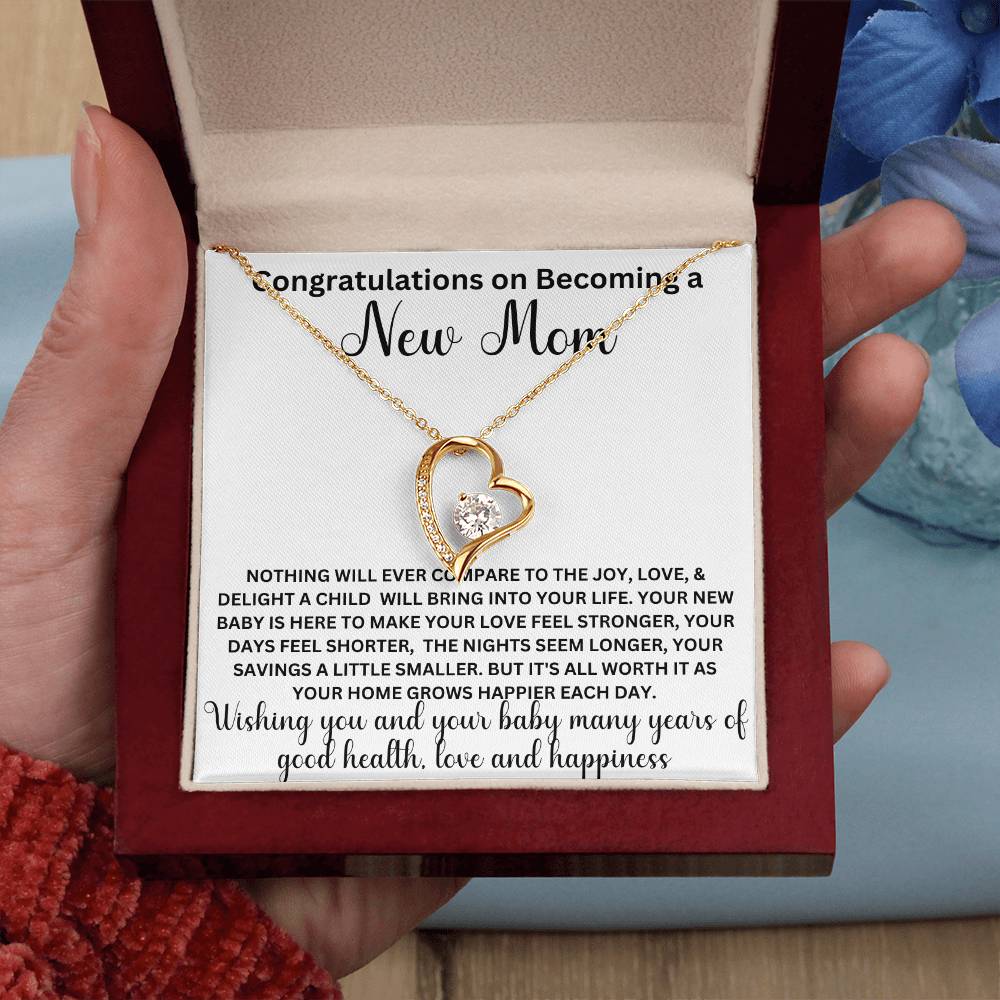 Congratulations New Mom, Forever Love Necklace