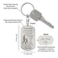 To My Son Always Remember" Love Dad Engraved Dog Tag Keychain