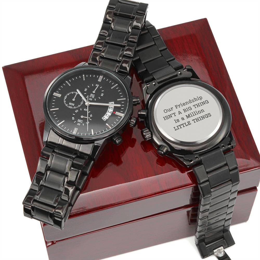 Engraved Watch For Best Friend 'Our Friendship Isn't a Big Thing- It's a Million Little Things"