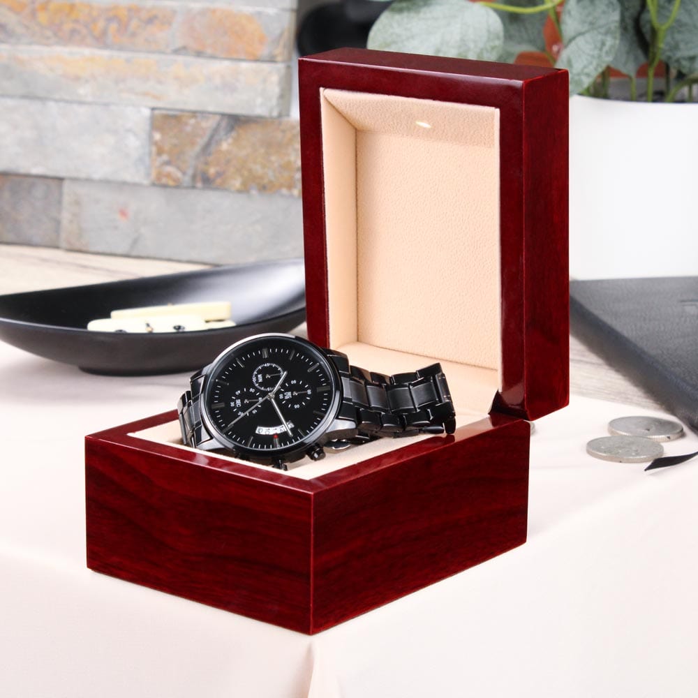 Kathleen Engraved Watch for groom