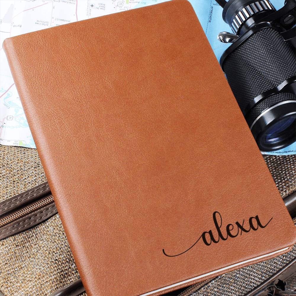 Customized Name Vegan Leather Journal