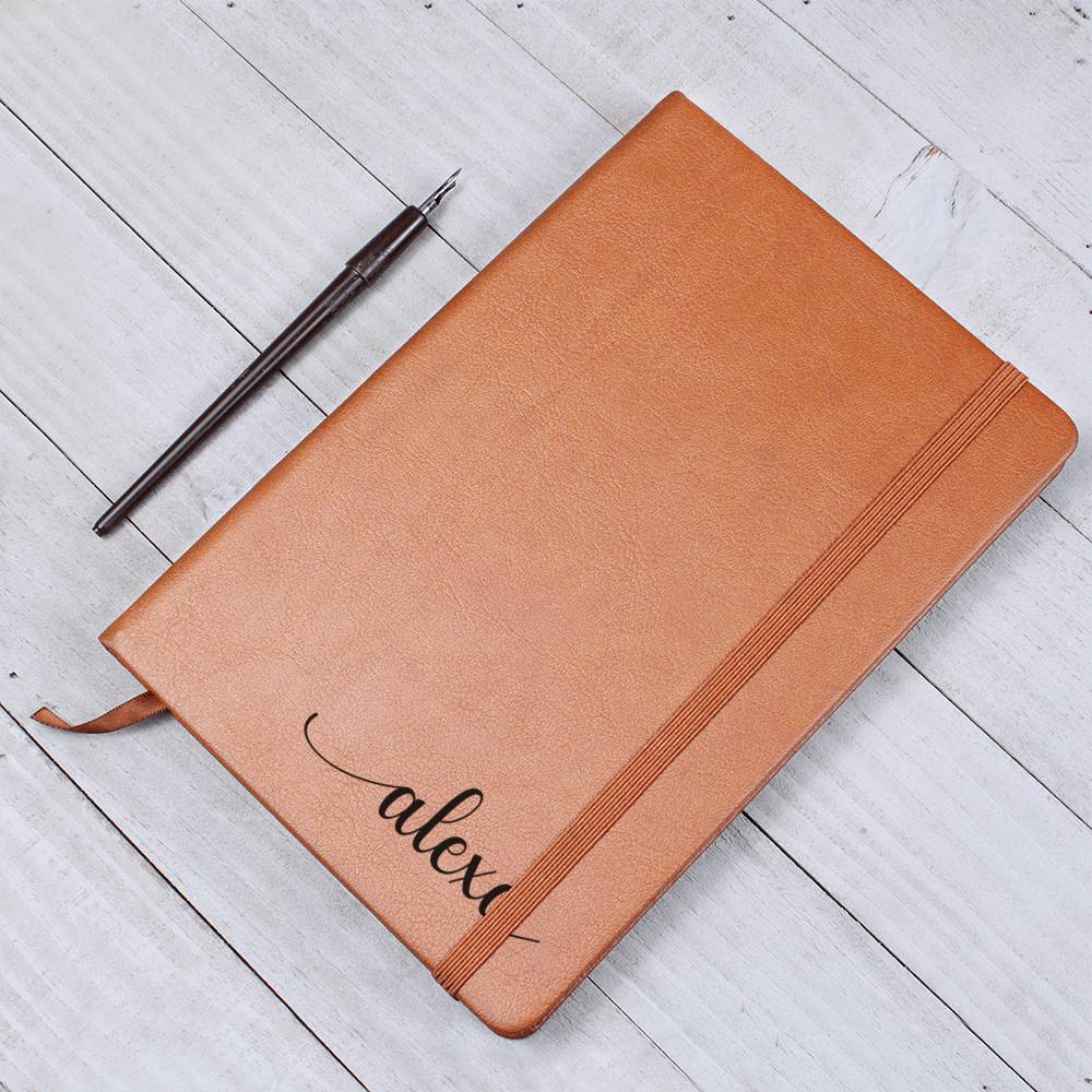 Customized Name Vegan Leather Journal