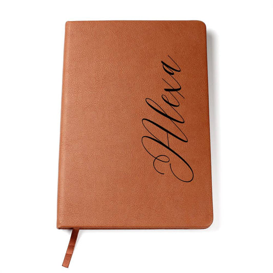 Personalized Name Vegan Leather Journal