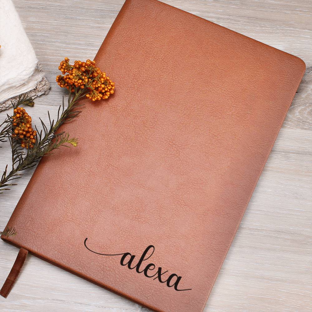 Customized Name Vegan Leather Journal