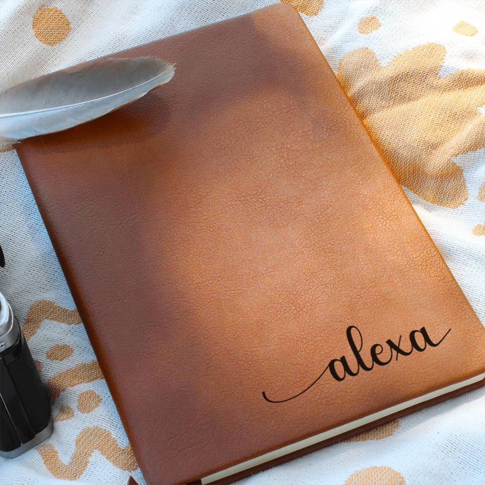 Customized Name Vegan Leather Journal