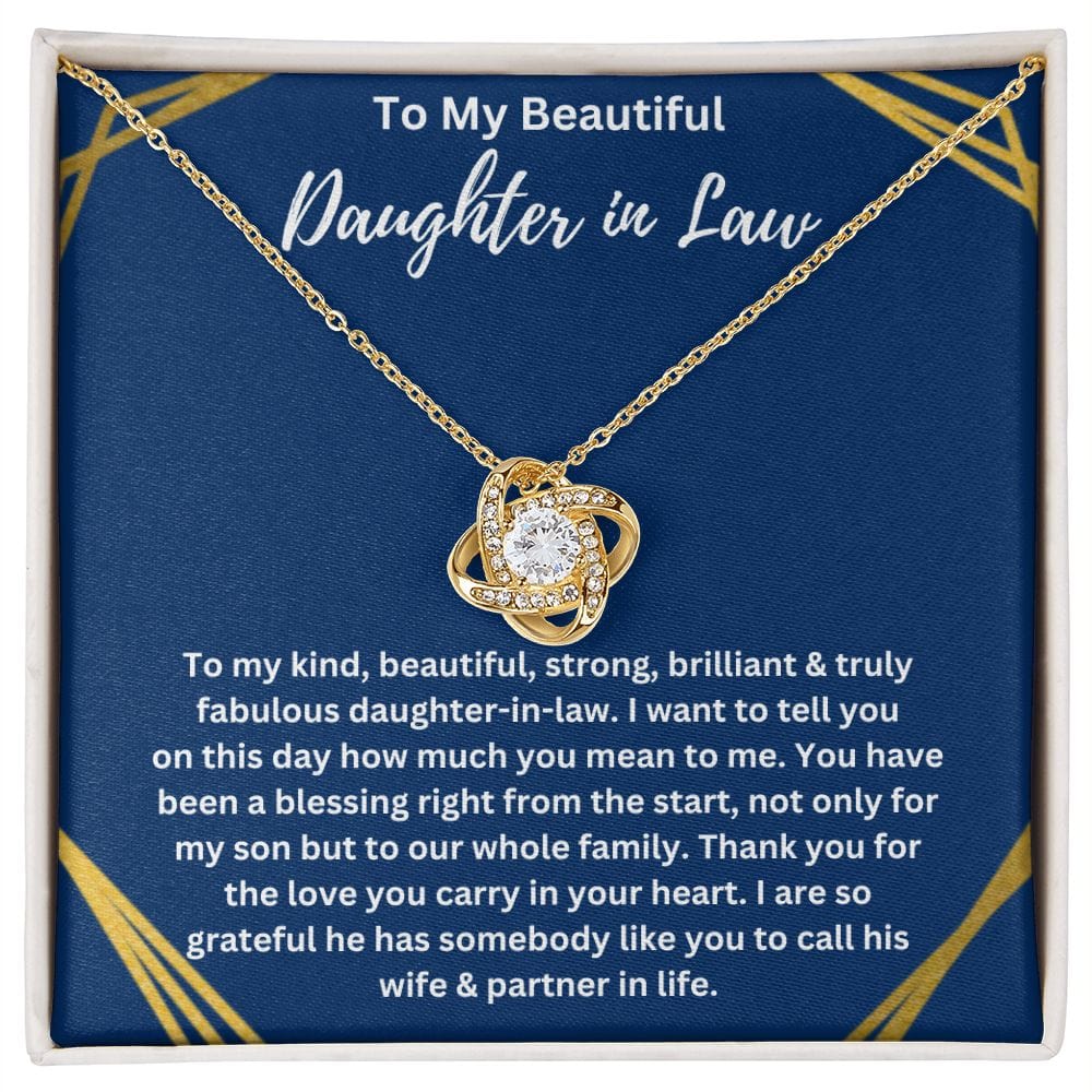 Daughter In Law Love Knot Necklace