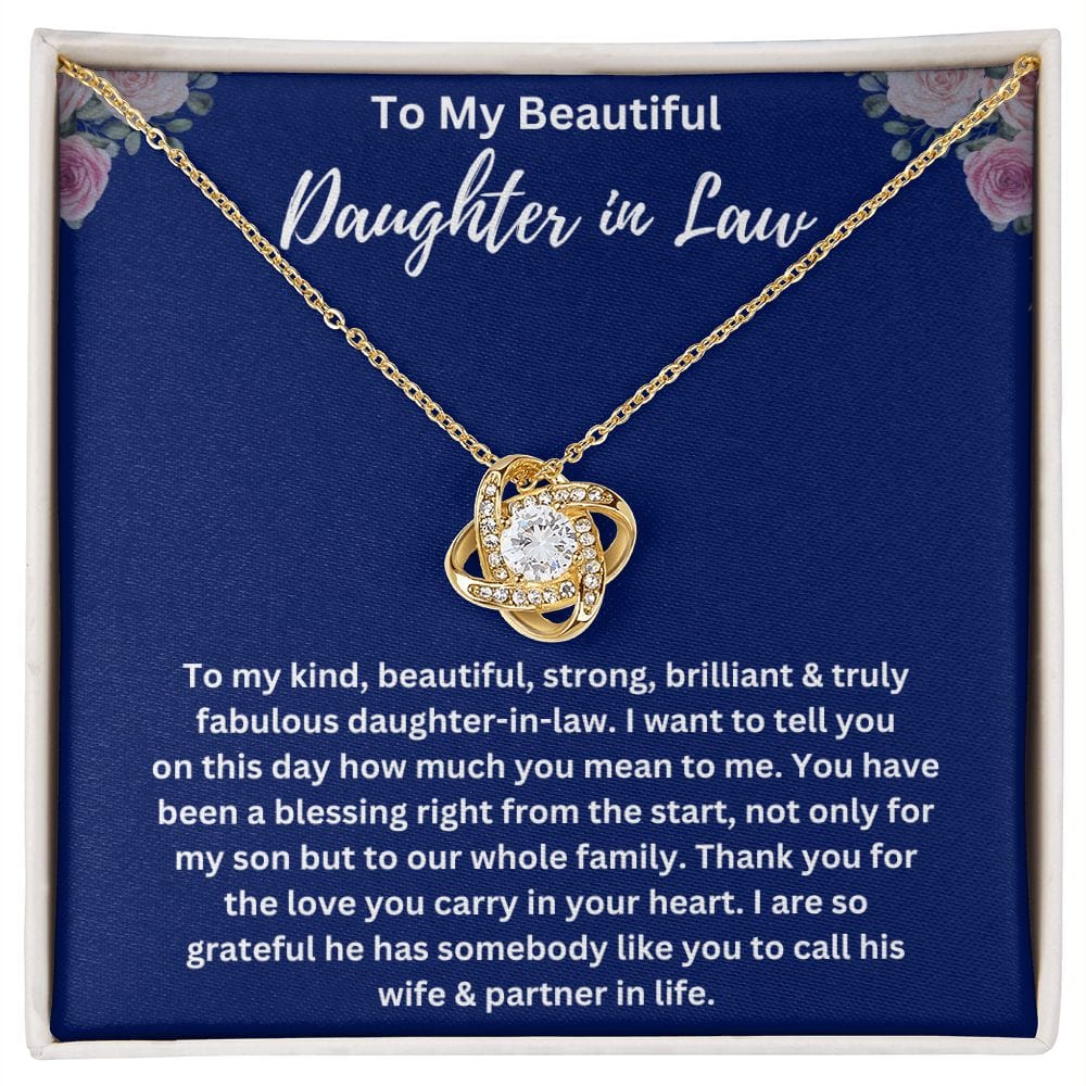 Daughter In Law Love Knot Necklace