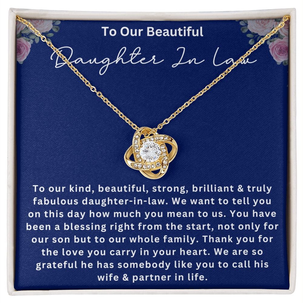 To Our Future Daughter-In-Law | Love Knot Necklace