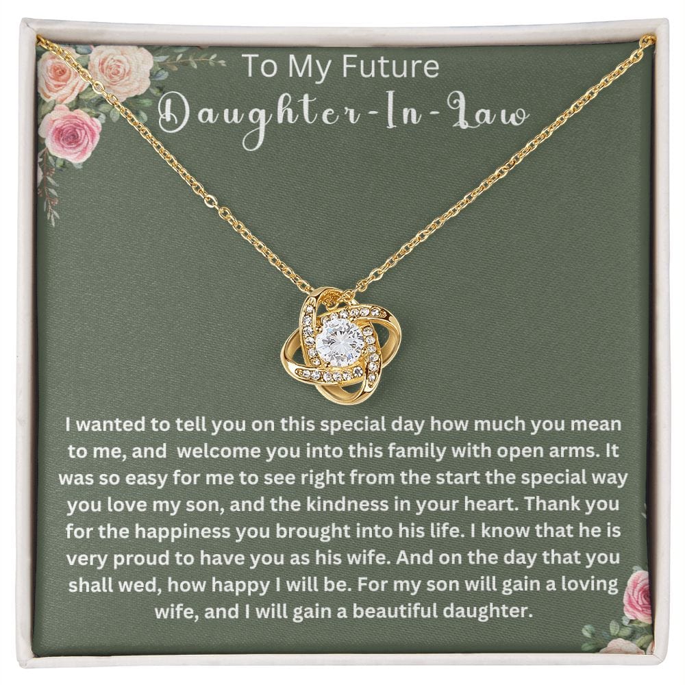 To My Future Daughter-In-Law | Love Knot Necklace