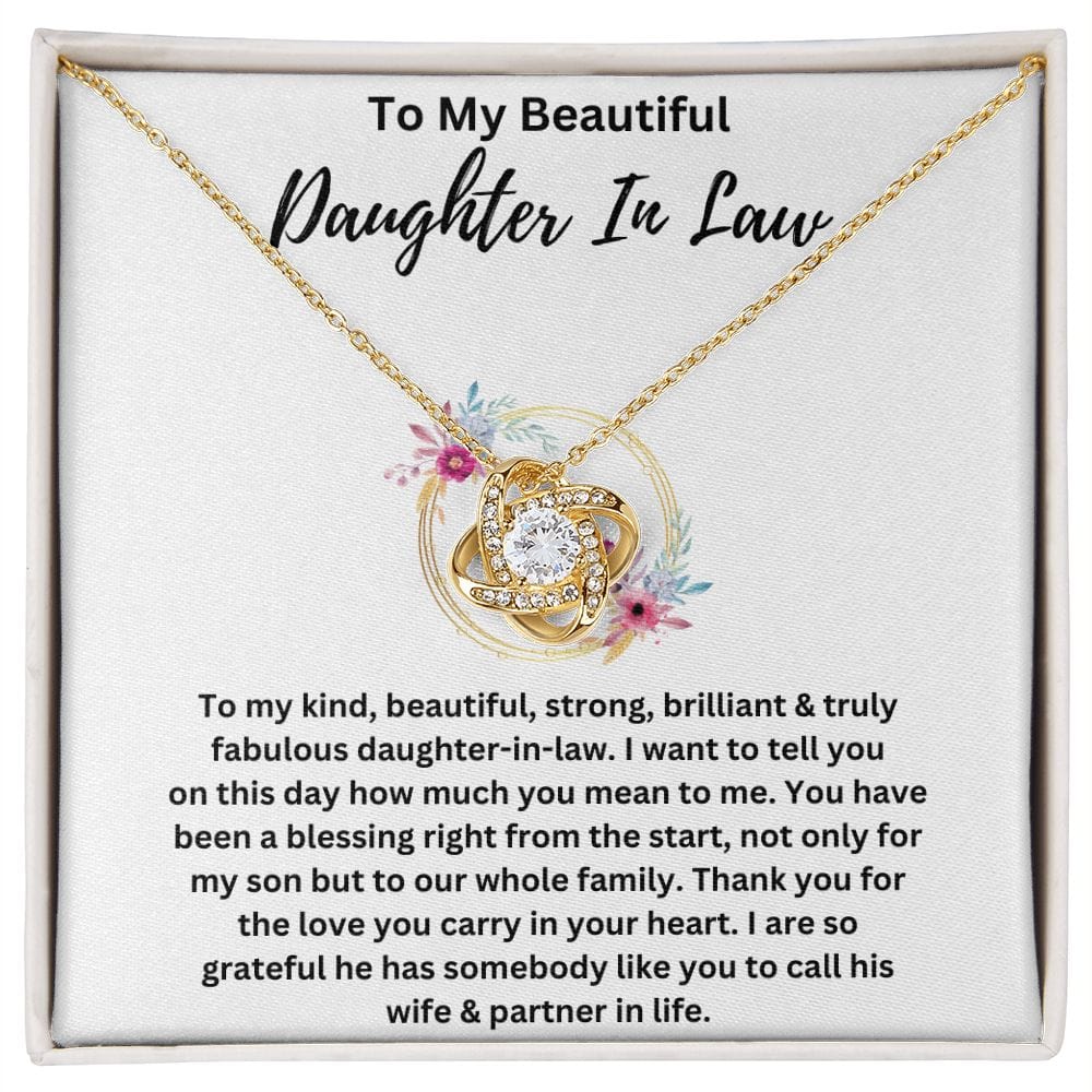 Daughter In Law Love Knot Necklace