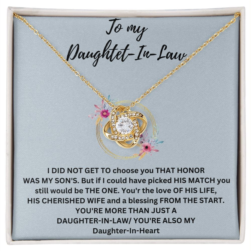 Daughter In Law Love Knot Necklace