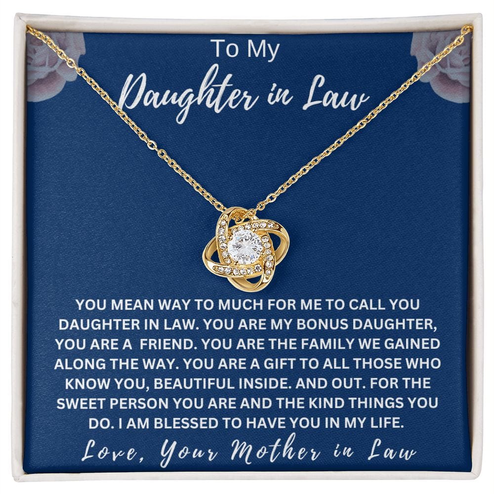 Daughter In Law Love Knot Necklace