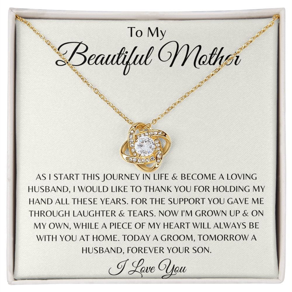 To My Beautiful Mom, Mother's Day Gift, Mom Gift From Son, Birthday Gift, Gift Necklace Gift For Mom, Sentimental Gift For Mom Unique Gift E