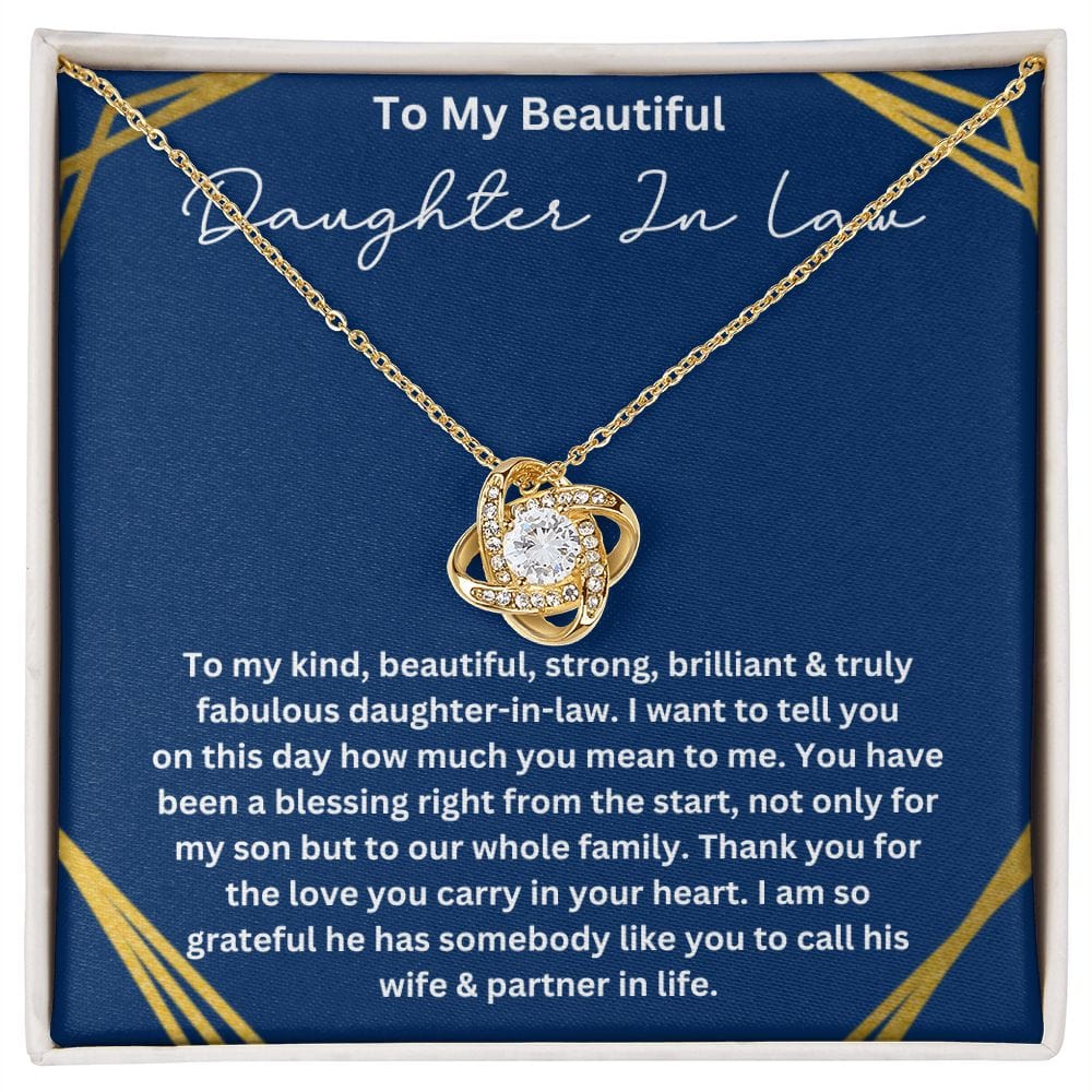 To My Future Daughter-In-Law | Love Knot Necklace