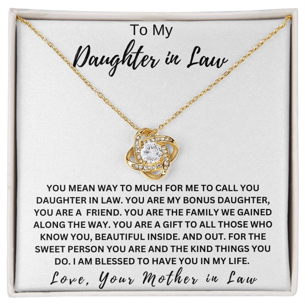 Daughter In Law Love Knot Necklace