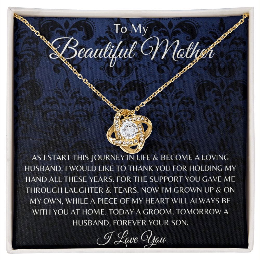 To My Beautiful Mom, Mother's Day Gift, Mom Gift From Son, Birthday Gift, Gift Necklace Gift For Mom, Sentimental Gift For Mom Unique Gift E