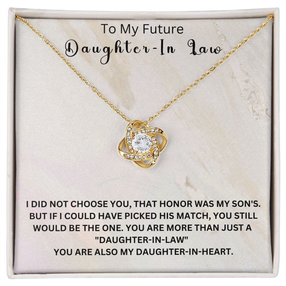 To My Future Daughter-In-Law | Love Knot Necklace