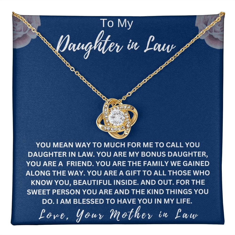 Daughter In Law Love Knot Necklace