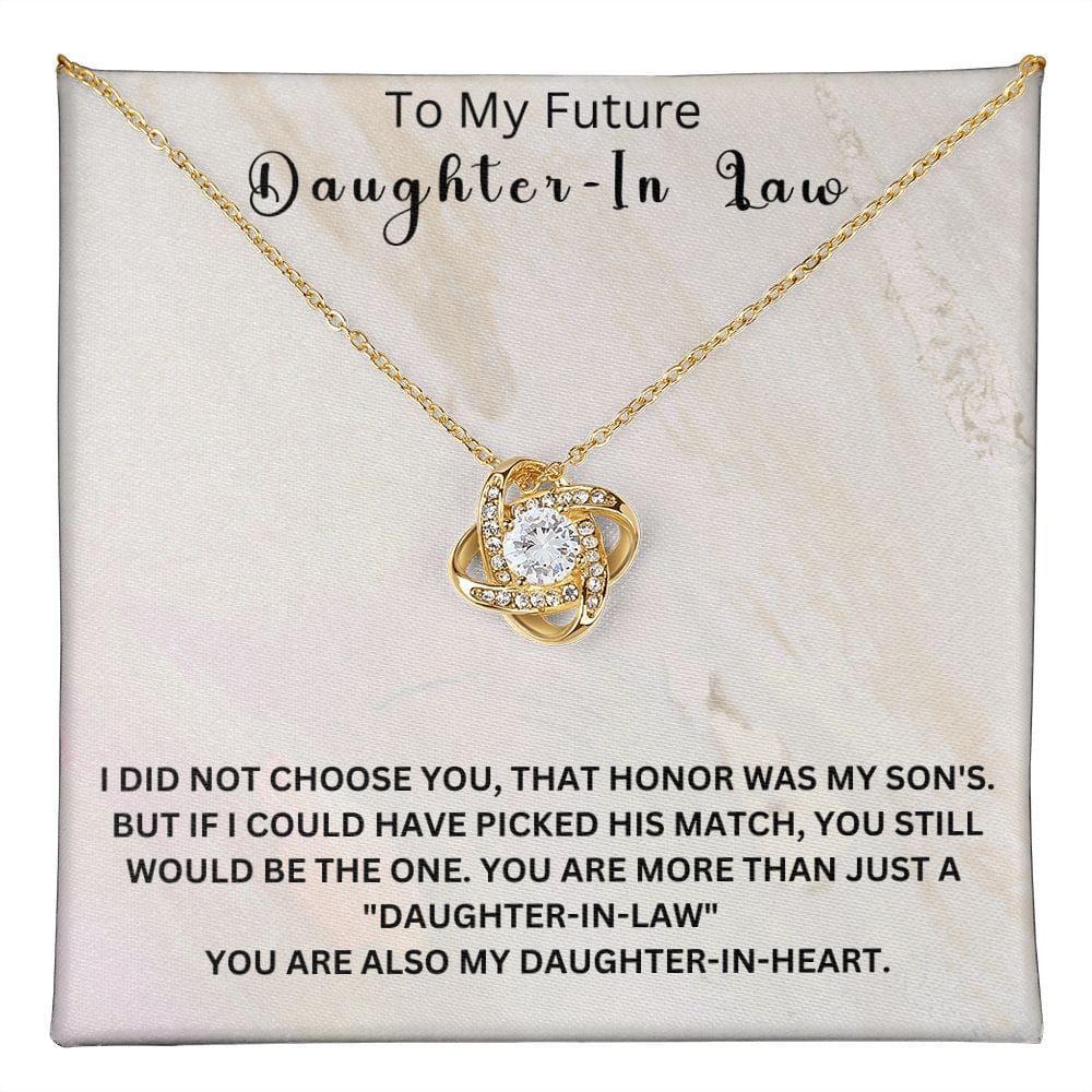 To My Future Daughter-In-Law | Love Knot Necklace