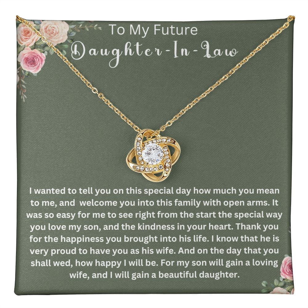 To My Future Daughter-In-Law | Love Knot Necklace