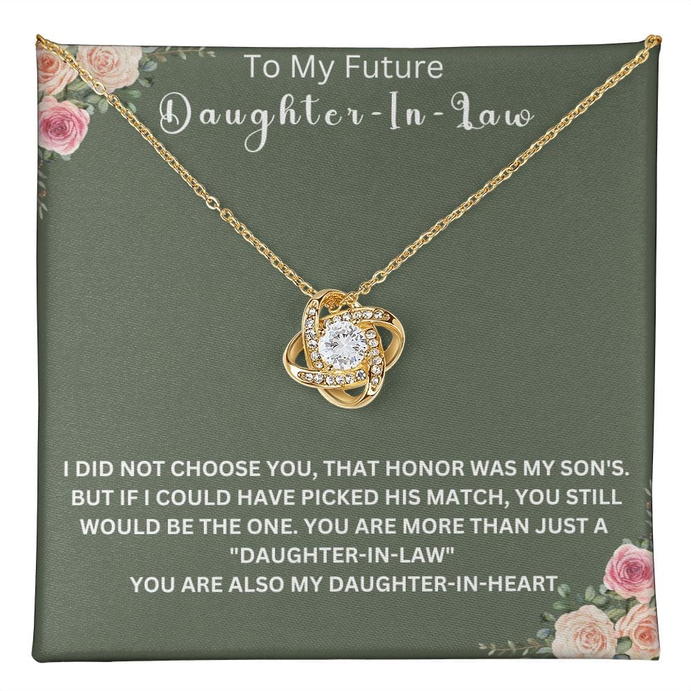 To My Future Daughter-In-Law | Love Knot Necklace