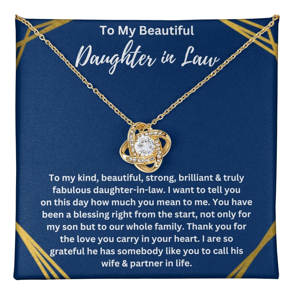 Daughter In Law Love Knot Necklace