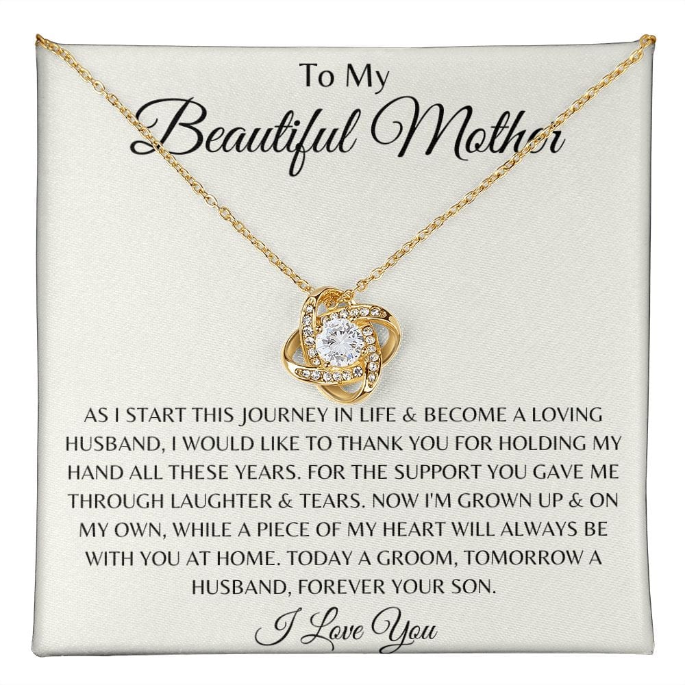 To My Beautiful Mom, Mother's Day Gift, Mom Gift From Son, Birthday Gift, Gift Necklace Gift For Mom, Sentimental Gift For Mom Unique Gift E