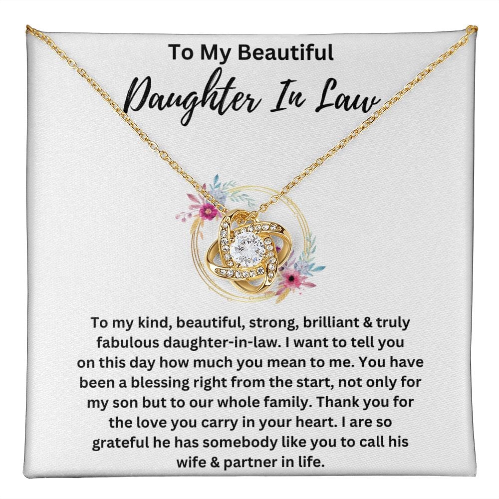 Daughter In Law Love Knot Necklace