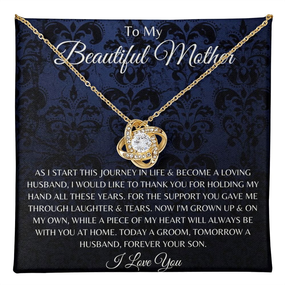 To My Beautiful Mom, Mother's Day Gift, Mom Gift From Son, Birthday Gift, Gift Necklace Gift For Mom, Sentimental Gift For Mom Unique Gift E