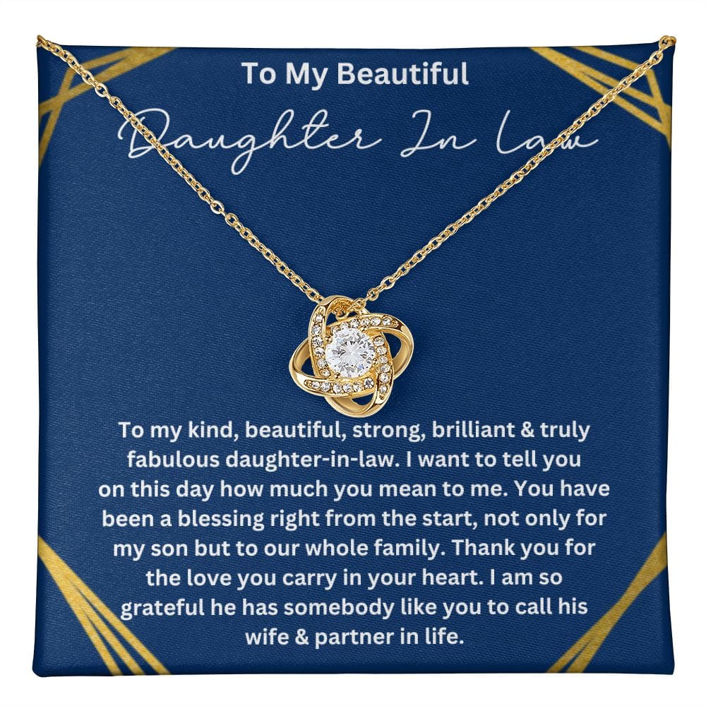 To My Future Daughter-In-Law | Love Knot Necklace