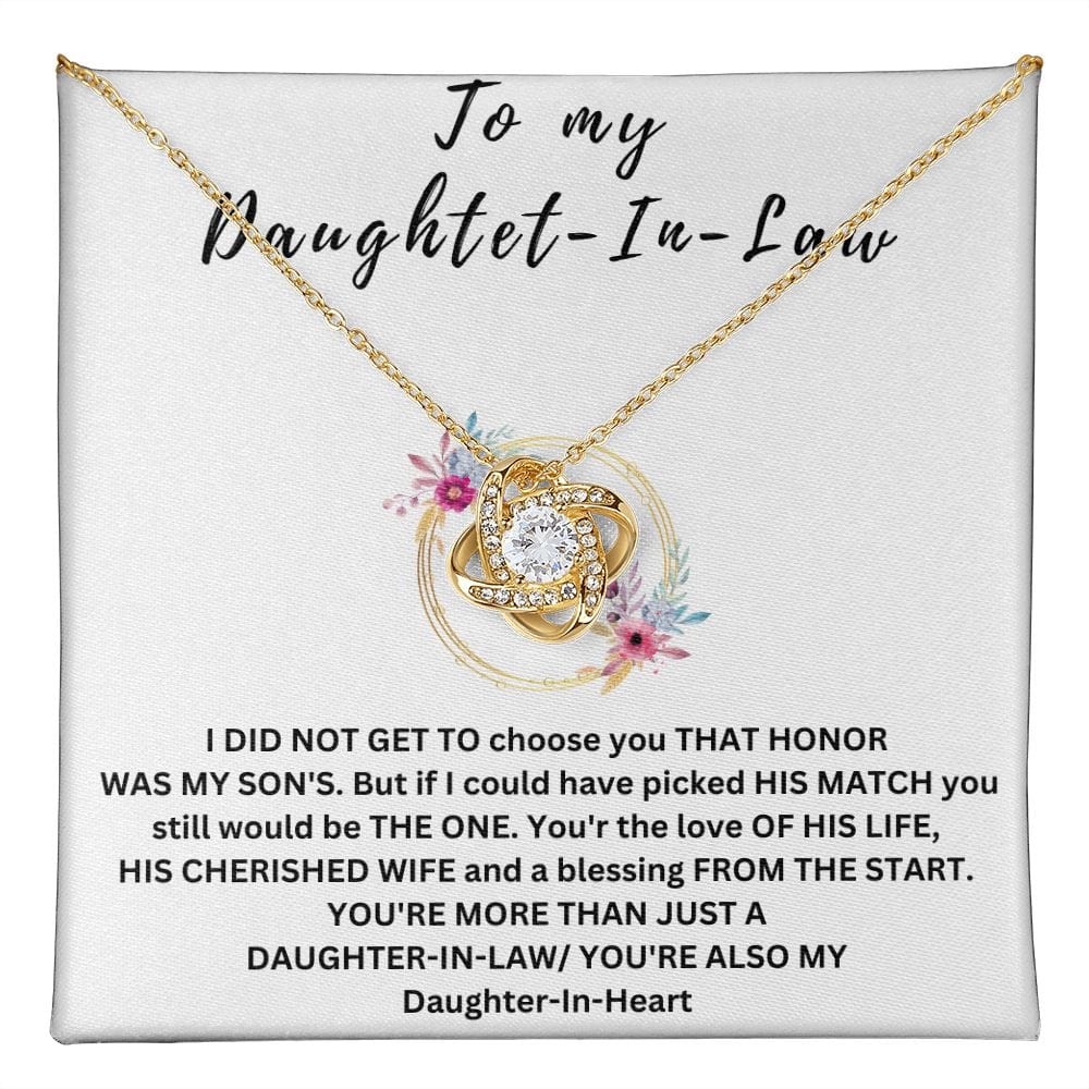 To My Daughter-In-Law | Love Knot Necklace