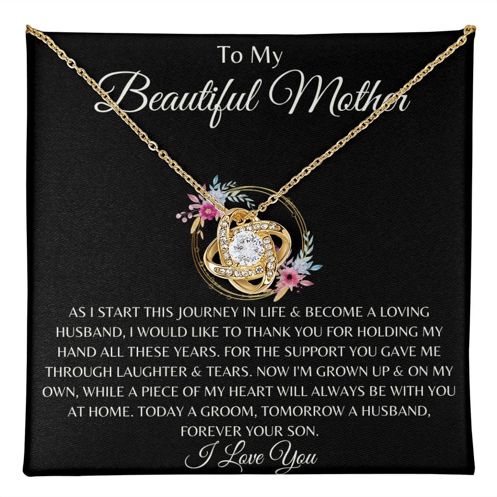 To My Beautiful Mom, Mother's Day Gift, Mom Gift From Son, Birthday Gift, Gift Necklace Gift For Mom,Mom Gift From Daughter, Unique Gift E