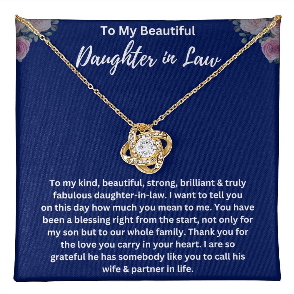 Daughter In Law Love Knot Necklace