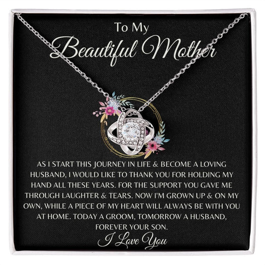 To My Beautiful Mom, Mother's Day Gift, Mom Gift From Son, Birthday Gift, Gift Necklace Gift For Mom,Mom Gift From Daughter, Unique Gift E