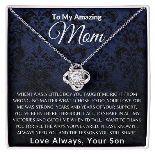 To My Amazing Mom, Mother's Day Gift, Mom Gift From Son, Birthday Gift, Gift Necklace Gift For Mom, Sentimental Gift For Mom Unique Gift E