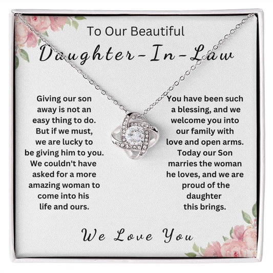 To Our Future Daughter-In-Law | Love Knot Necklace