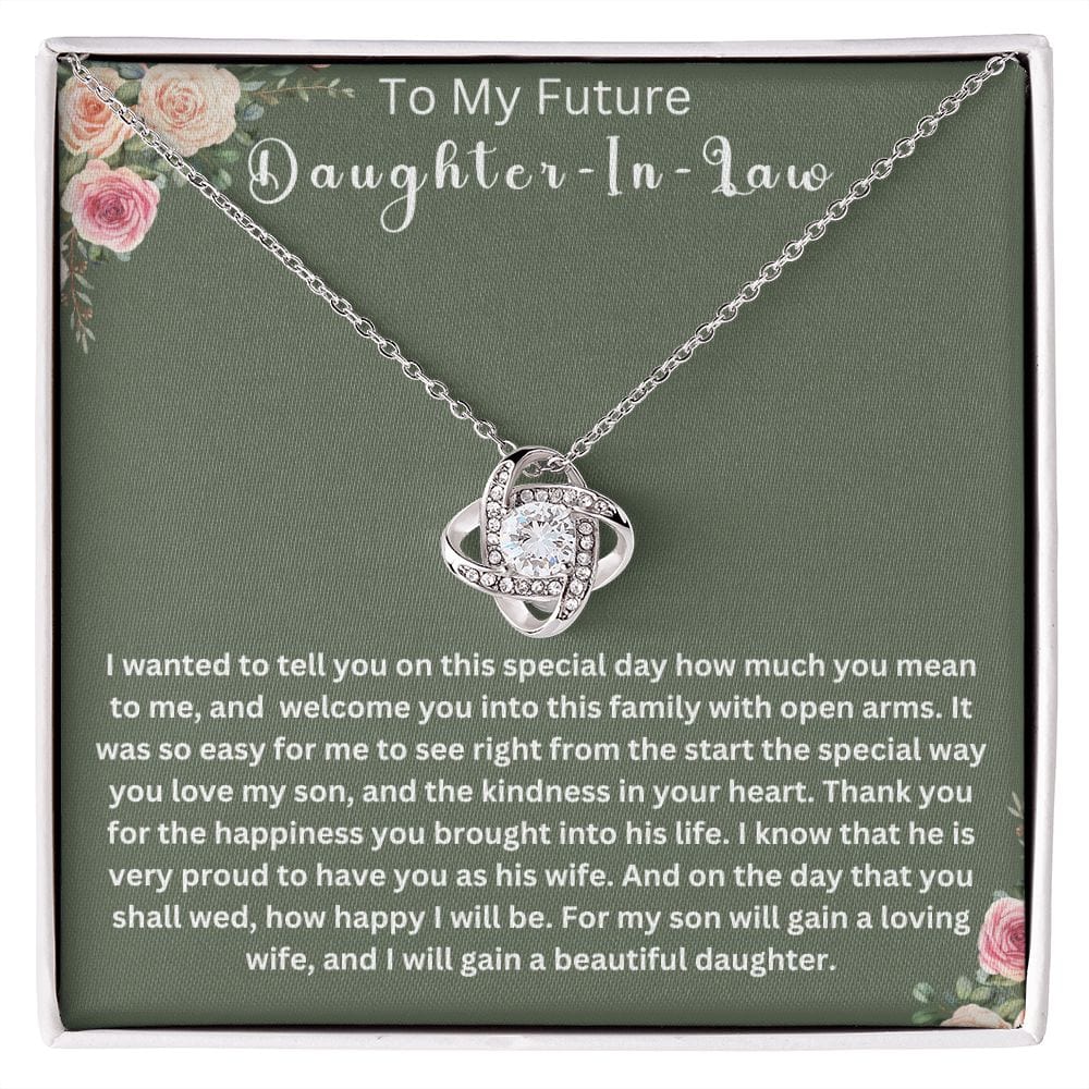 To My Future Daughter-In-Law | Love Knot Necklace