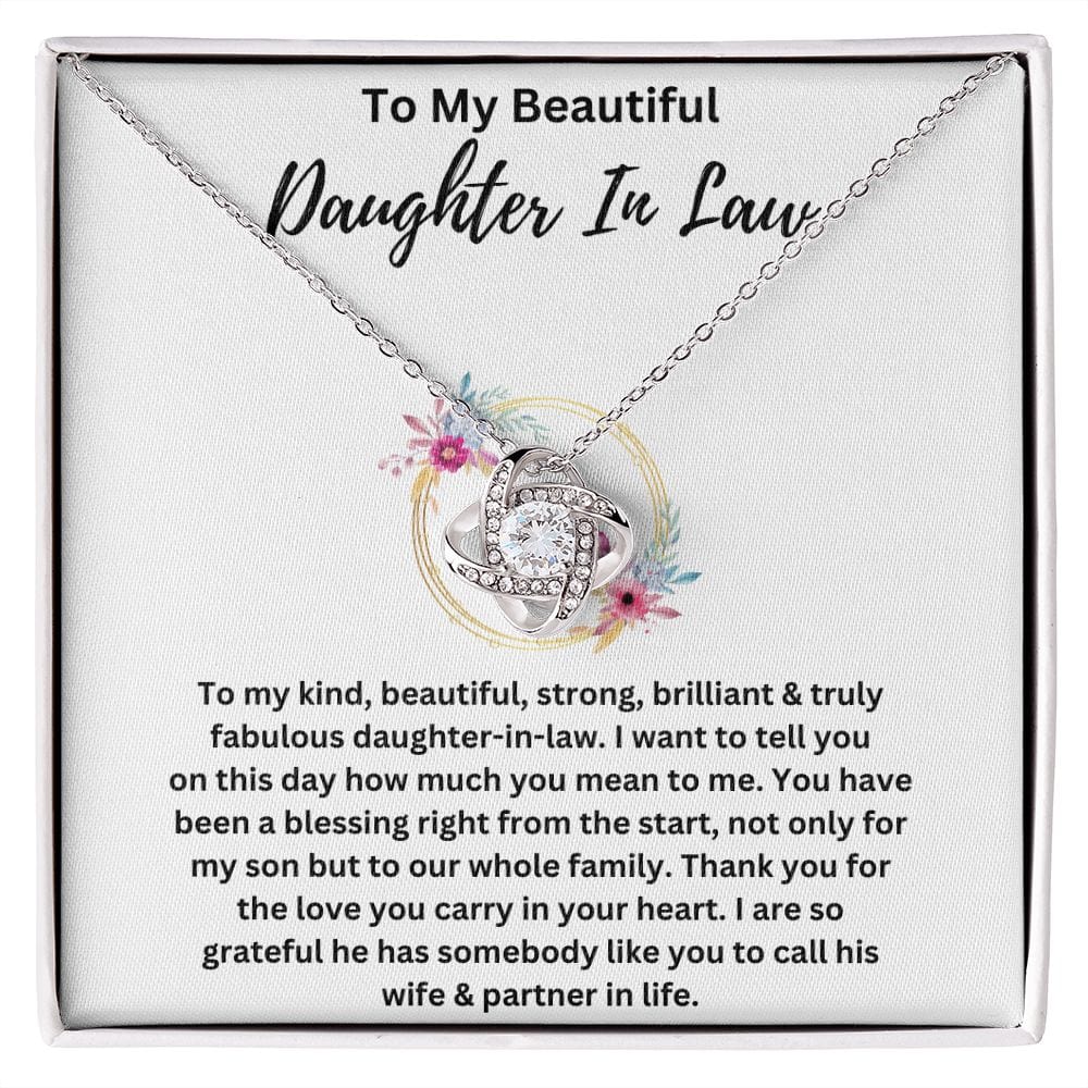 Daughter In Law Love Knot Necklace