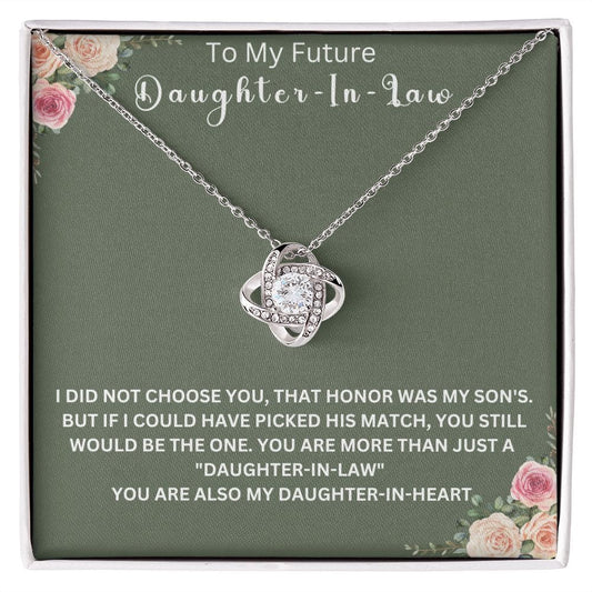 To My Future Daughter-In-Law | Love Knot Necklace