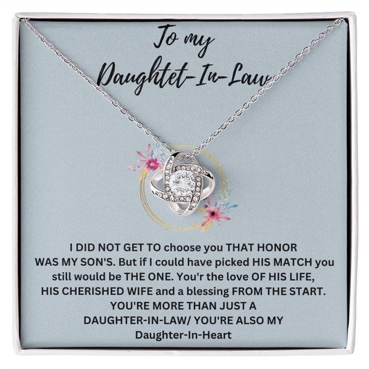 Daughter In Law Love Knot Necklace